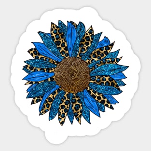 Blue Sunflower. Sticker